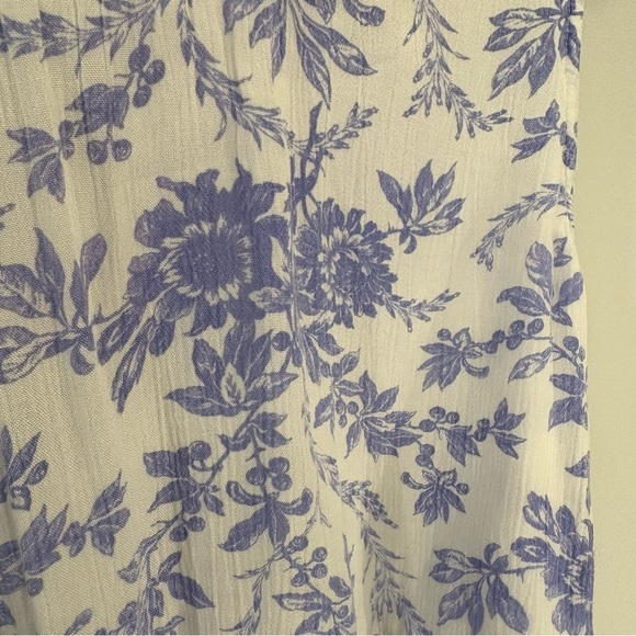 Vintage April Cornell dress French Toile print blue white rayon - Picture 5 of 15